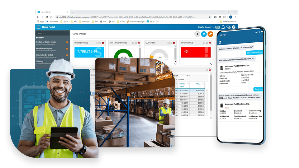 Epicor ERP product screenshot